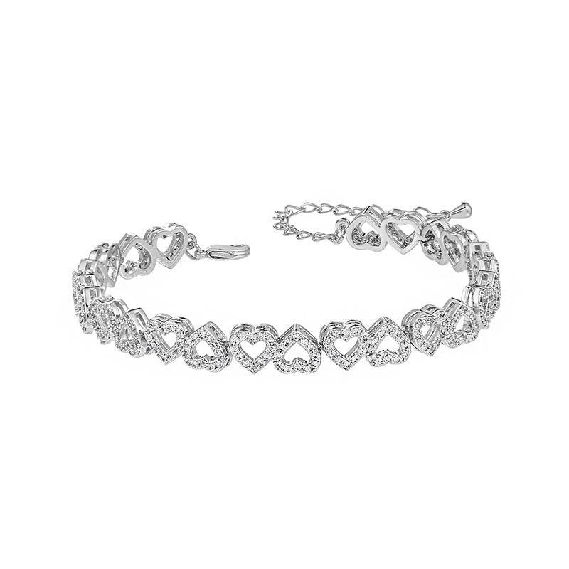 Bracelet Cœur Éternel – Brillance Haute Qualité & Élégance Intemporelle