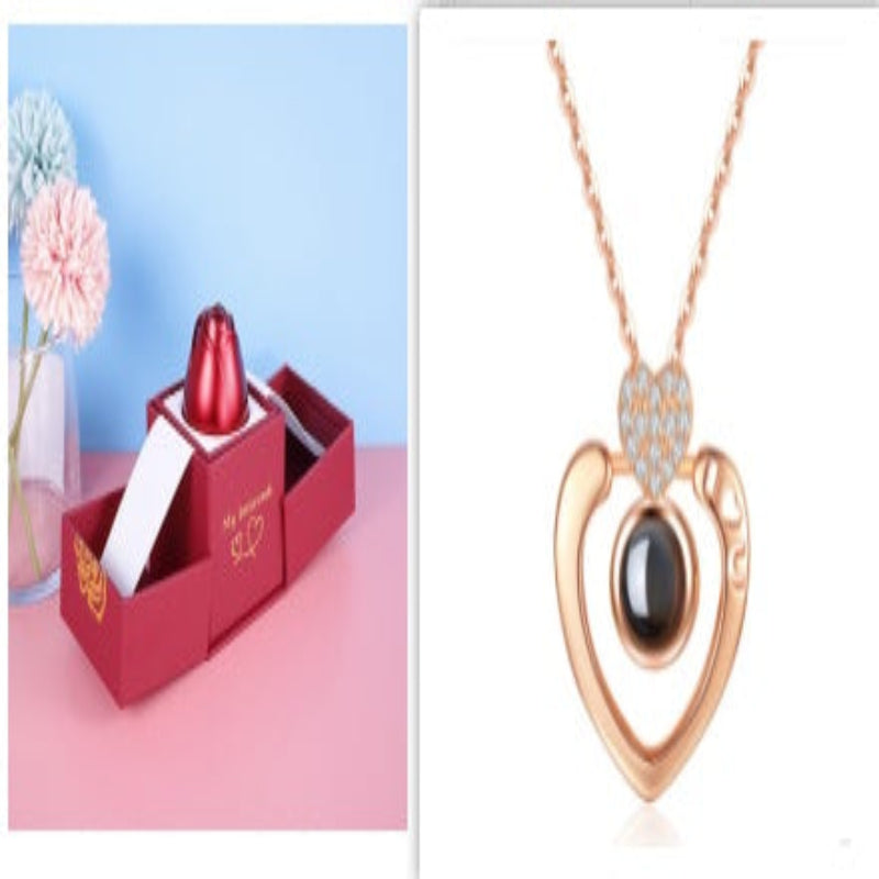 Collier Rose Éternelle – Élégance & Boîte Cadeau Romantique