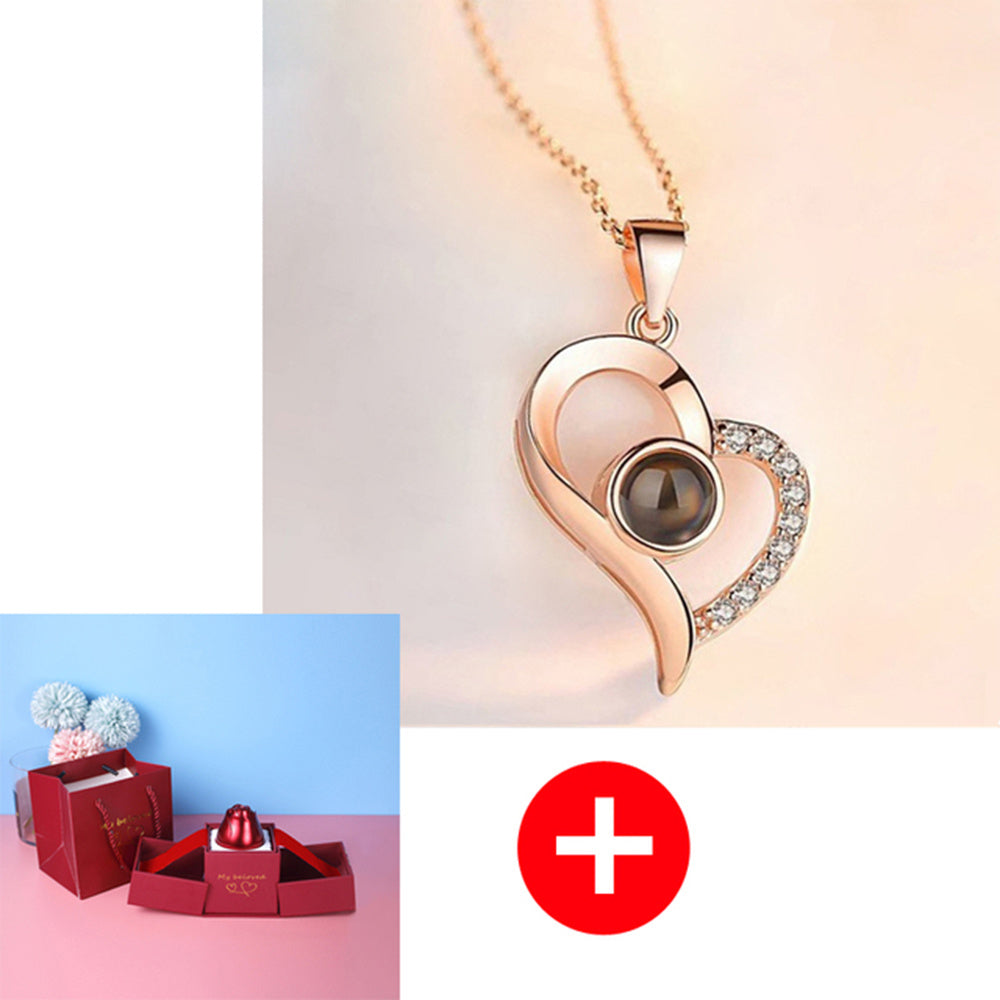 Collier Rose Éternelle – Élégance & Boîte Cadeau Romantique