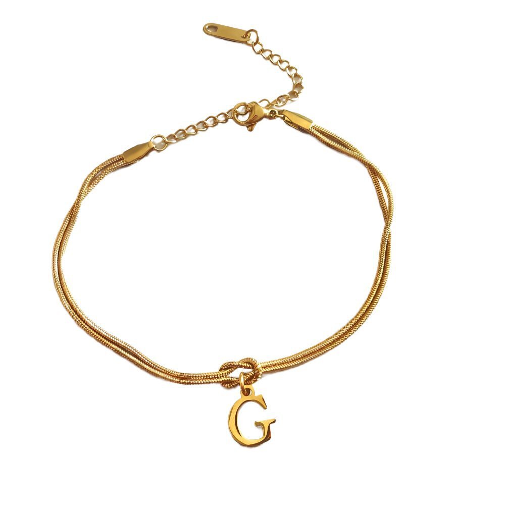 Bracelet Nœud d'Amour A-Z – Élégance Personnalisée &  Acier Inoxydable