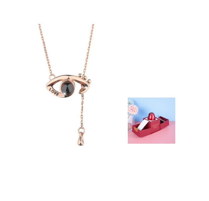 Collier Rose Éternelle – Élégance & Boîte Cadeau Romantique