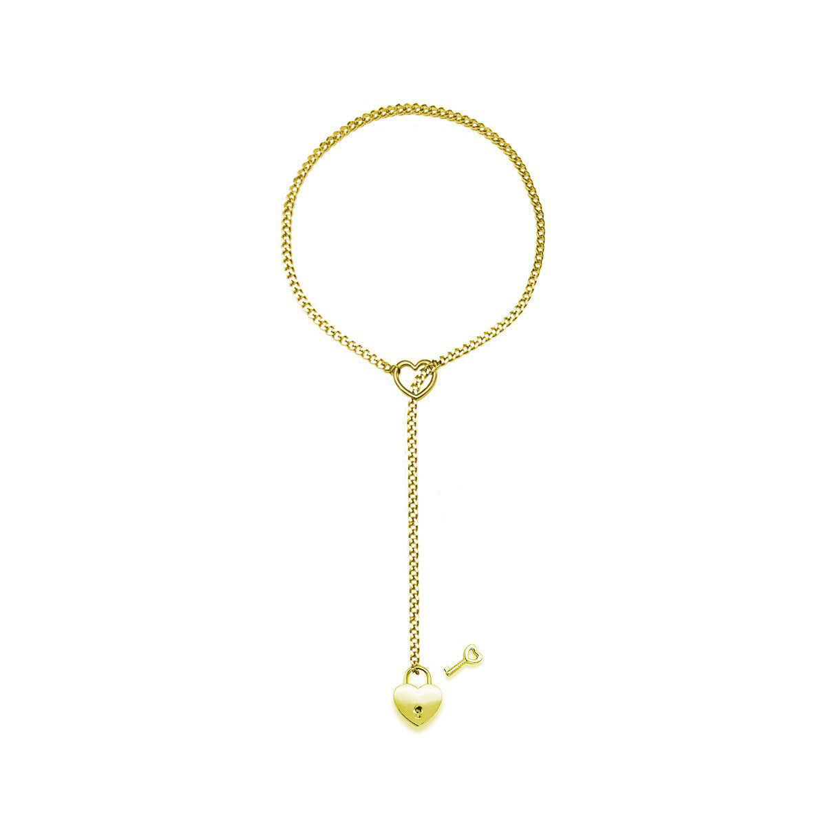 Collier Cubain Ajustable – Cœur Acier Inoxydable &  Style Moderne