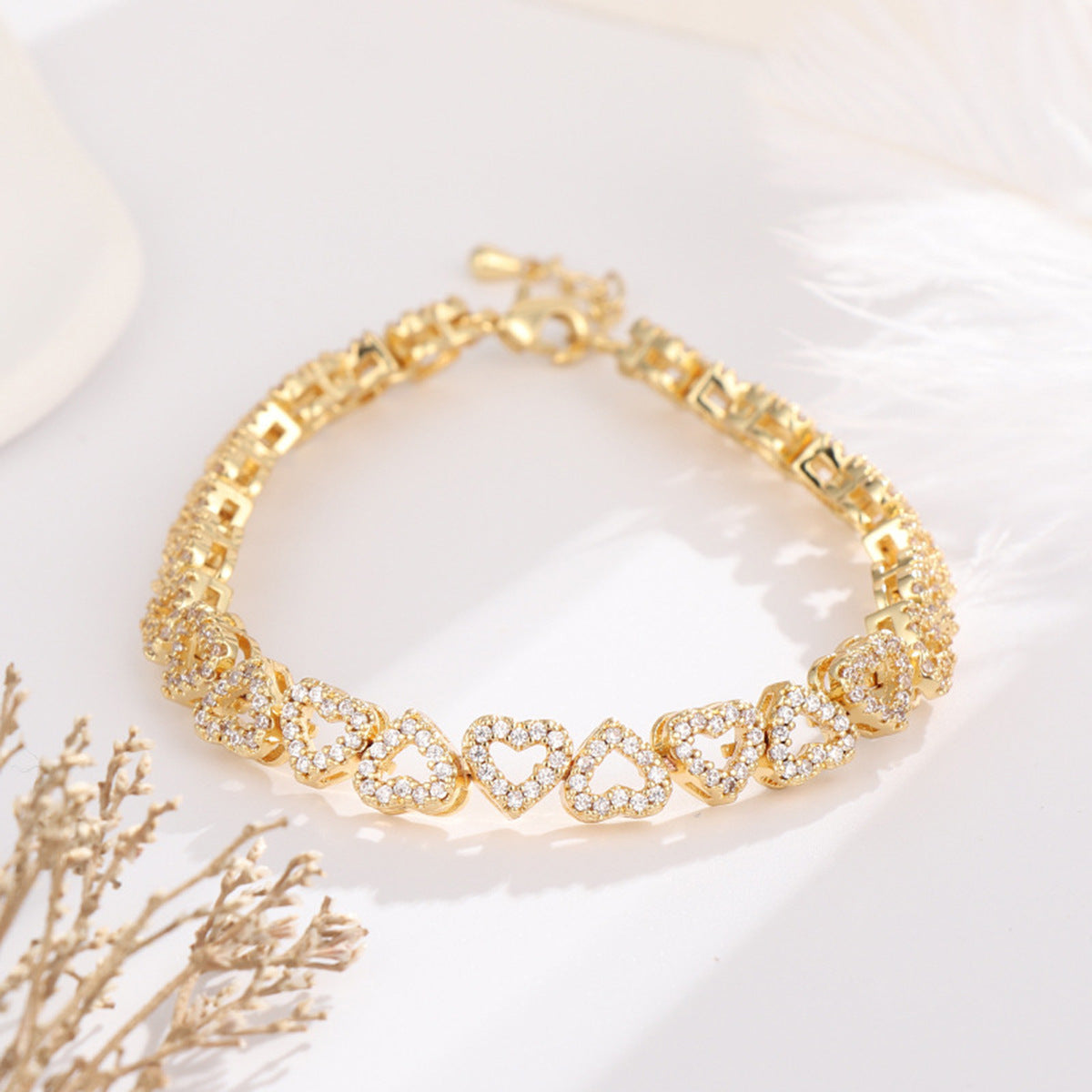 Bracelet Cœur Éternel – Brillance Haute Qualité & Élégance Intemporelle